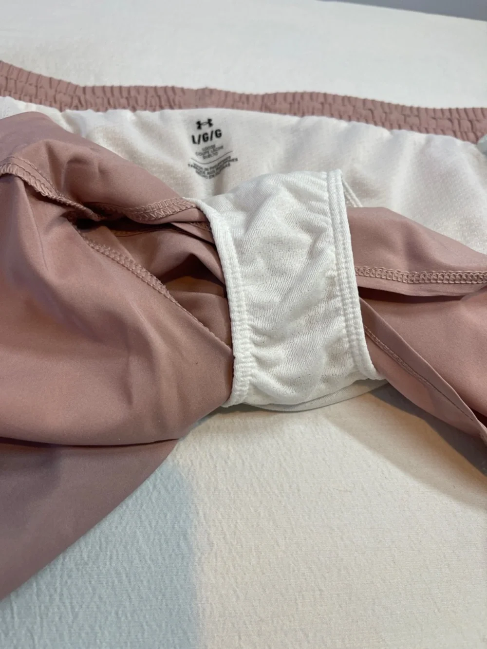 Under Armour Fly By 3 inch Rose Blush Running Shorts - Picture 9 of 11